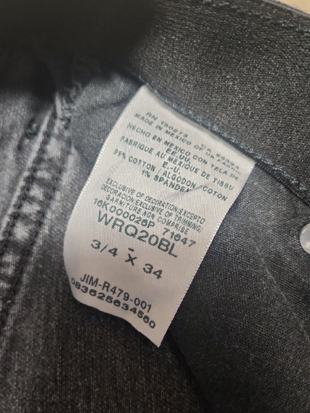 Wrangler Gray Flared Wide Leg Jeans - Picture 2 of 8